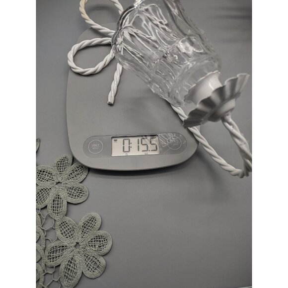 Vintage Pair 12" Twisted Rope Bow Metal Wire Wall Sconce Candle Holders, Votives - Picture 13 of 16